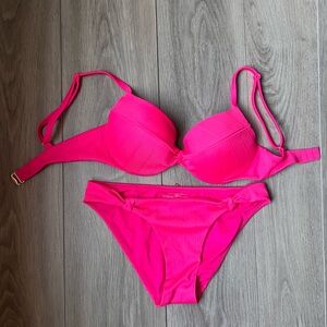Victoria's Secret Hot Pink Bikini Set